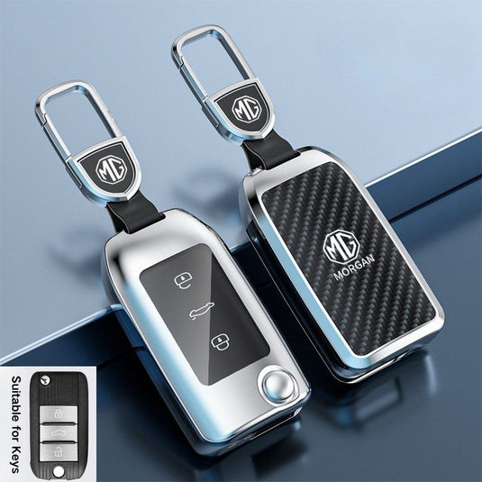 MG Zinc Alloy + TPU Smart Car Key Fob Case Cover For MG3, MG5, MG6, MG7, GT, GSF, ONE, ZS, EV EZS, HS, EHS,ONE