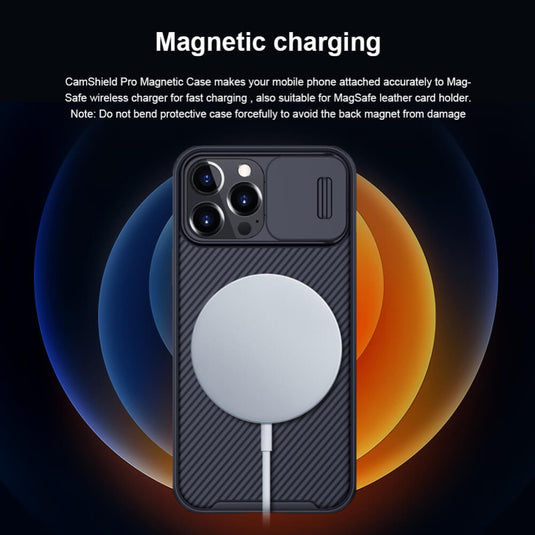 [Magsafe Compatible] Apple iPhone 13/Mini/Pro - Nillkin CamShield Pro Magnetic PC Phone Case