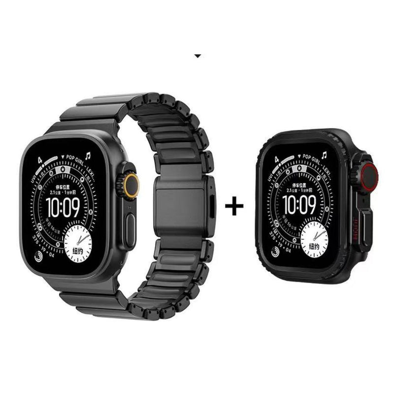 Load image into Gallery viewer, [44mm] Apple Watch Series 6/5/4/SE Dual-Layer Design with Titanium and Silicone Watch Band - i-Station Mobile Phone &amp; Electronic Device Repair and Accessories
