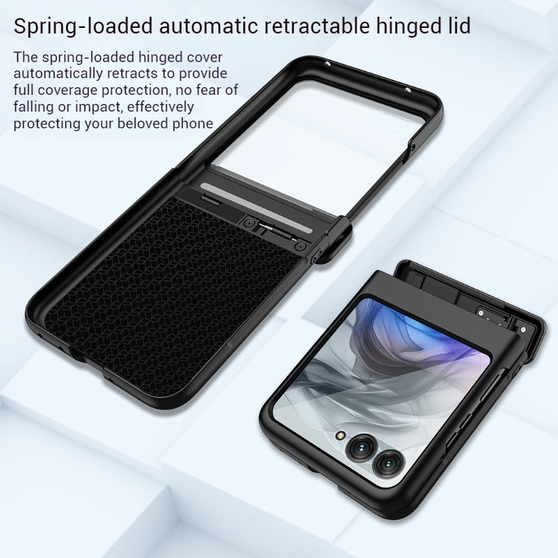 Load image into Gallery viewer, Motorola Moto Razr 60/Ultra Hinge Grid Anti-drop Protective Case
