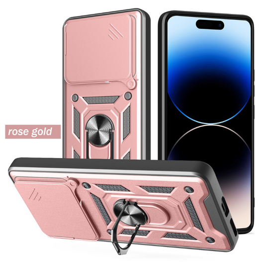 [Built-in Metal Kickstand][With Lens Cover] Nothing CMF Phone 1 Full-Cover Shockproof Protective Case