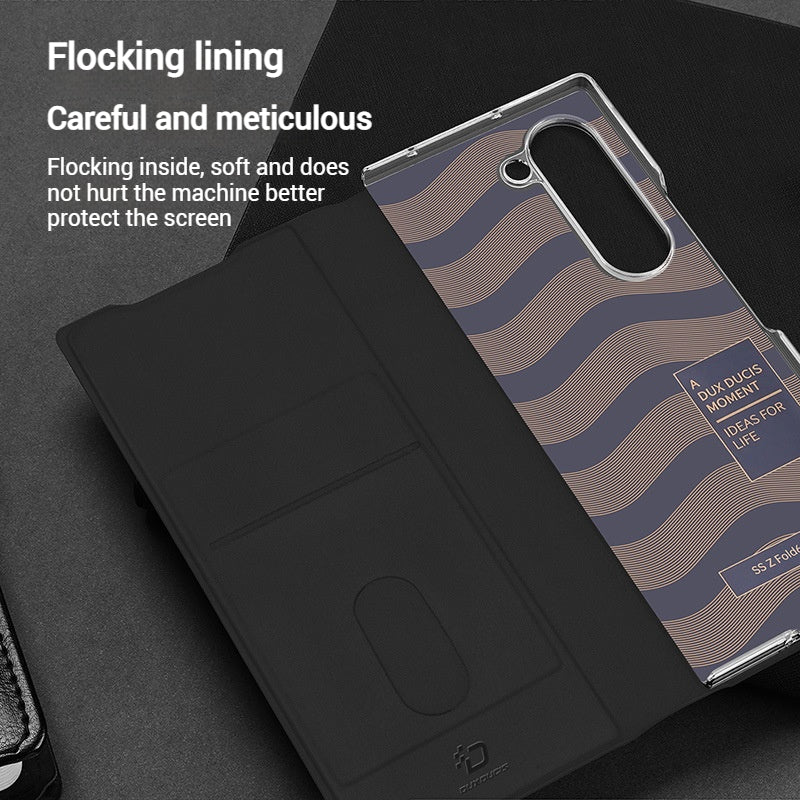Load image into Gallery viewer, Samsung Galaxy Z Fold5 - Minimalist Luxury Flip Wallet Shockproof Case
