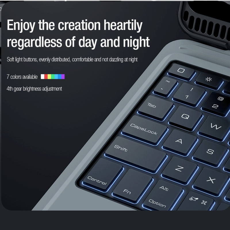 Load image into Gallery viewer, [With keyboard] Apple iPad Air 4/Air 5 10.9&quot; - Nillkin Bumper Combo Backlit Keyboard Case
