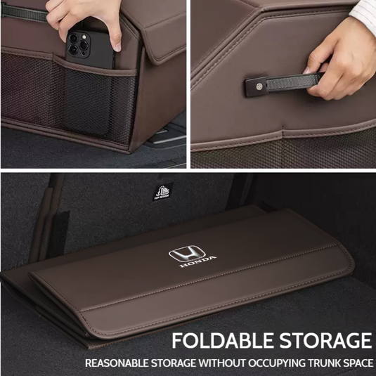 Honda Microfiber Leather Car Trunk Storage Box for Accord, CR-V, Avancier, XR-V, Civic, Vezel, Breeze