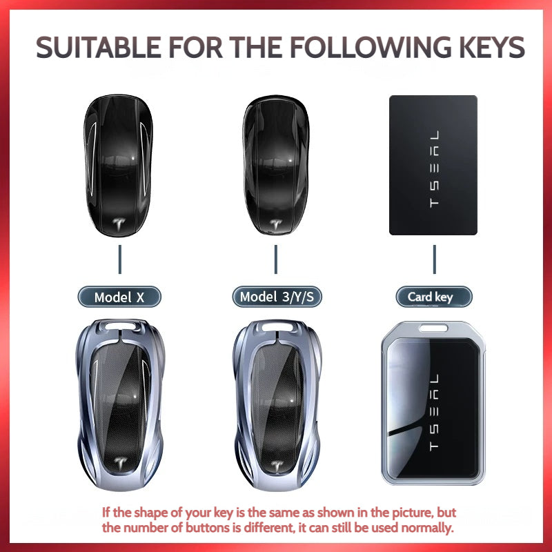 Load image into Gallery viewer, Tesla Stylish Metal Car Key Fob Case Cover For Model X, Model 3, Model Y, Model S - i-Station Mobile Phone &amp; Electronic Device Repair and Accessories
