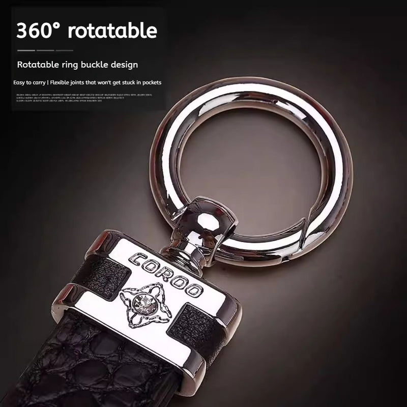 Load image into Gallery viewer, Premium Genuine Leather Keychain Pendant, Refined &amp; Timeless Gift
