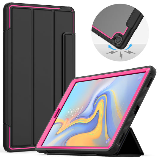 [Built-in Stand] Samsung Galaxy Tab A 2020 8.4" (SM-T307U) - Multifunctional PC Silicone Smart Sleep Tablet Case