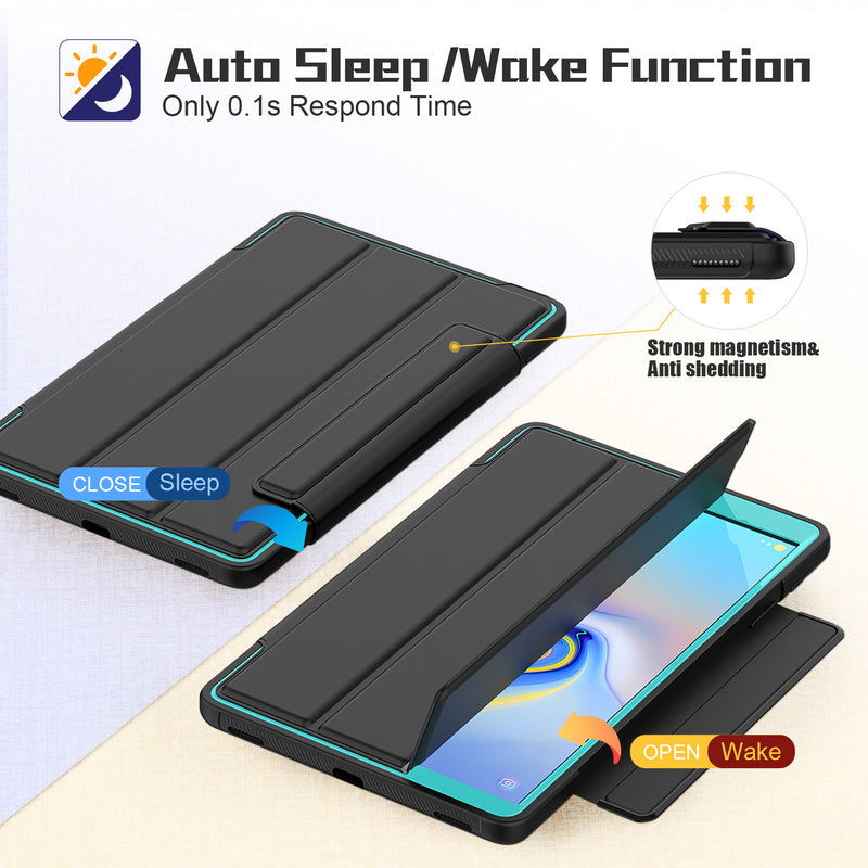 Load image into Gallery viewer, [Built-in Stand] Samsung Galaxy Tab A 2019 8&quot; (T290/T295Y) - Multifunctional PC Silicone Smart Sleep Tablet Case
