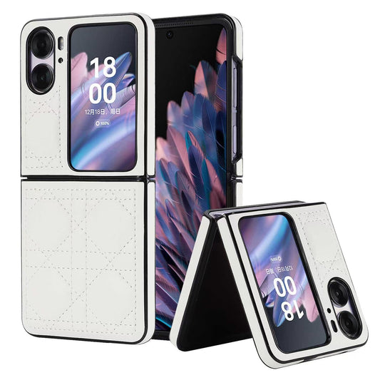 OPPO Find N2 Flip (CPH2437/PGT110) Leather Luxury Shockproof Essentials Series Case - i-Station Mobile Phone & Electronic Device Repair and Accessories