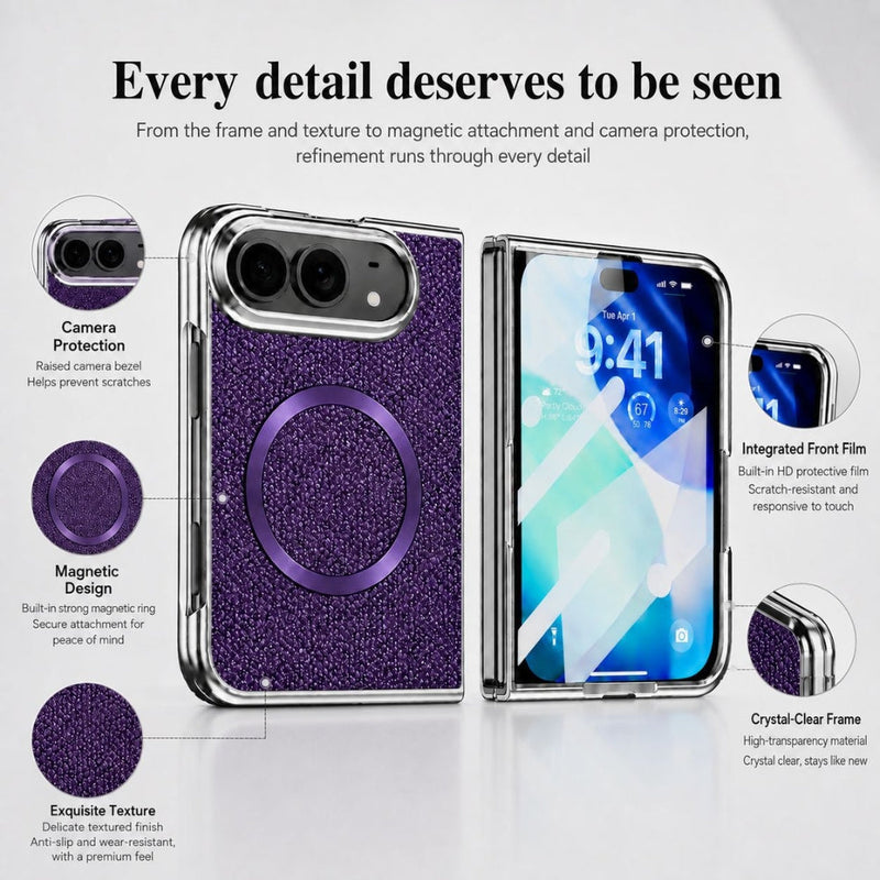 Load image into Gallery viewer, Apple iPhone Duo - Glitter Powder Magnetic Integrated Film Phone Case - Polar Tech Australia
