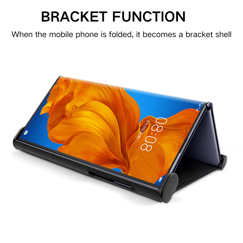 Load image into Gallery viewer, Huawei Mate X/XS Minimalist Folding Bracket Protective Genuine Leather Series Case
