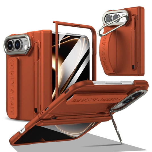 Apple iPhone Duo - Film Integrated Lens Frame Bracket Phone Case with Wristband / Pen - Polar Tech Australia