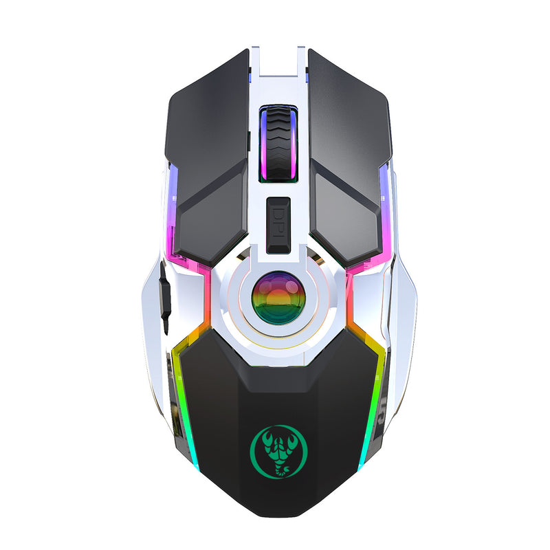 Load image into Gallery viewer, HYSJ Wireless RGB Lightweight Noise-Fre Gaming Mouse With USB Receiver And Decompress Crystal Ball
