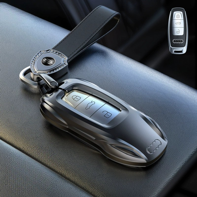 Load image into Gallery viewer, Audi Zinc Alloy Silicone Car Key Fob Case Cover For A3 For A4, A5, Q3, Q7, Audi TT - i-Station Mobile Phone &amp; Electronic Device Repair and Accessories
