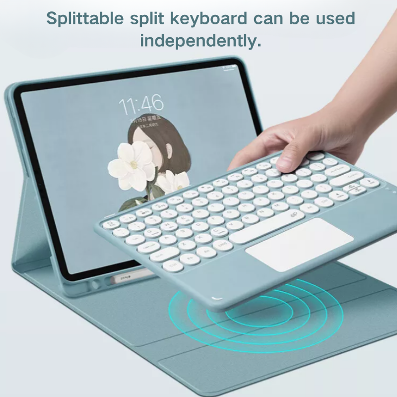 Load image into Gallery viewer, [Detachable] Samsung Galaxy Tab S10 FE Plus (2025) 13.1&quot; - Magnetic Touch Wireless Keyboard Case

