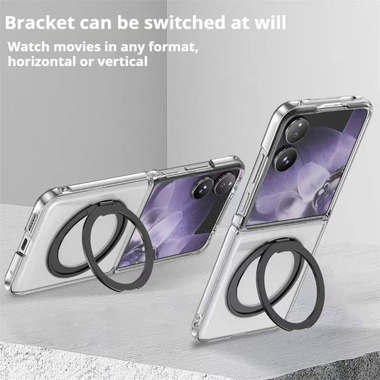 [Built-in Stand] Xiaomi Mix Flip High-Transparency Shockproof Folding PC Hard Essentials Series Case