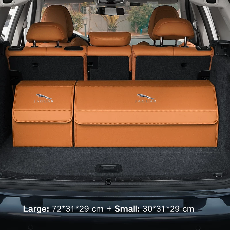 Load image into Gallery viewer, Jaguar Microfiber Leather Car Trunk Storage Box for XEL, XJ, F-PACE, XFL, E-PACE, XE, XF, F-TYPE, I-PACE - i-Station Mobile Phone &amp; Electronic Device Repair and Accessories
