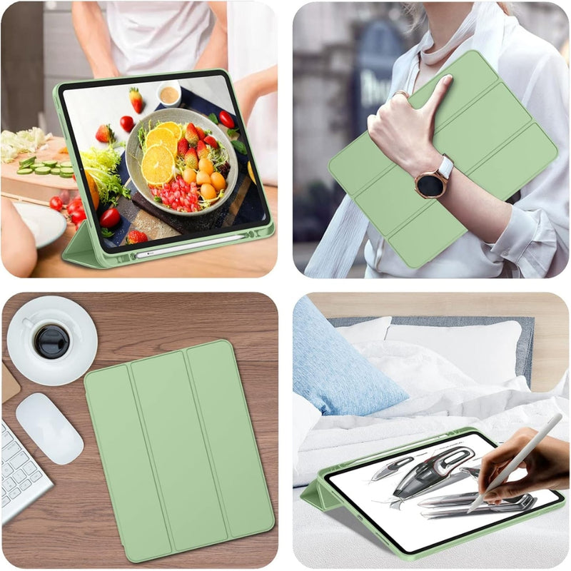 Load image into Gallery viewer, [With Pen Slot] Apple iPad Mini 6 8.3&quot; (2021) - Soft TPU Smart Sleep Drop Proof Magnet Stand Case
