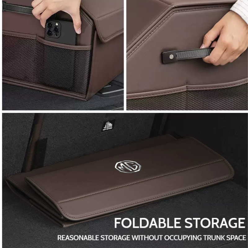 Load image into Gallery viewer, MG Microfiber Leather Car Trunk Storage Box for MG6, ZS, HS, MG3, MG4, MG5, MG7, ZS EV
