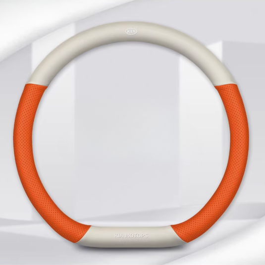 Kia Nappa & Carbon Fiber Car Steering Wheel Covers for K3, K5, K2, Sonet, Sportage, Seltos, KX3, Stonic, K4, KX5, Pegas, EV5