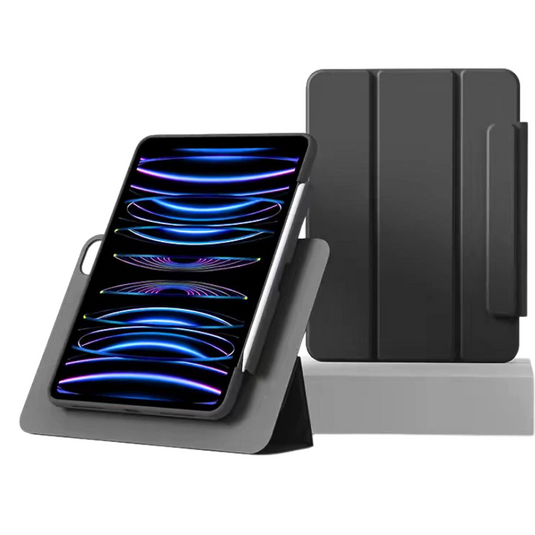 [Detachable] Apple iPad Pro 12.9-inch 5th Gen (2021) Magnetic Rotatable Full-cover Case With Pen Slot