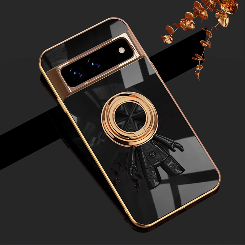 Load image into Gallery viewer, [Built-in Stand] Google Pixel 7/Pro Electric Plating Border Shockproof Essentials Series Case
