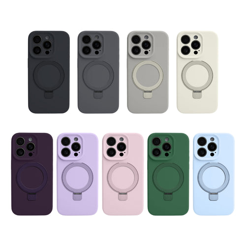 [Magsafe Compatible] Apple iPhone 16/Pro/Max - Simple Silicone Drop Proof Stand Series Case