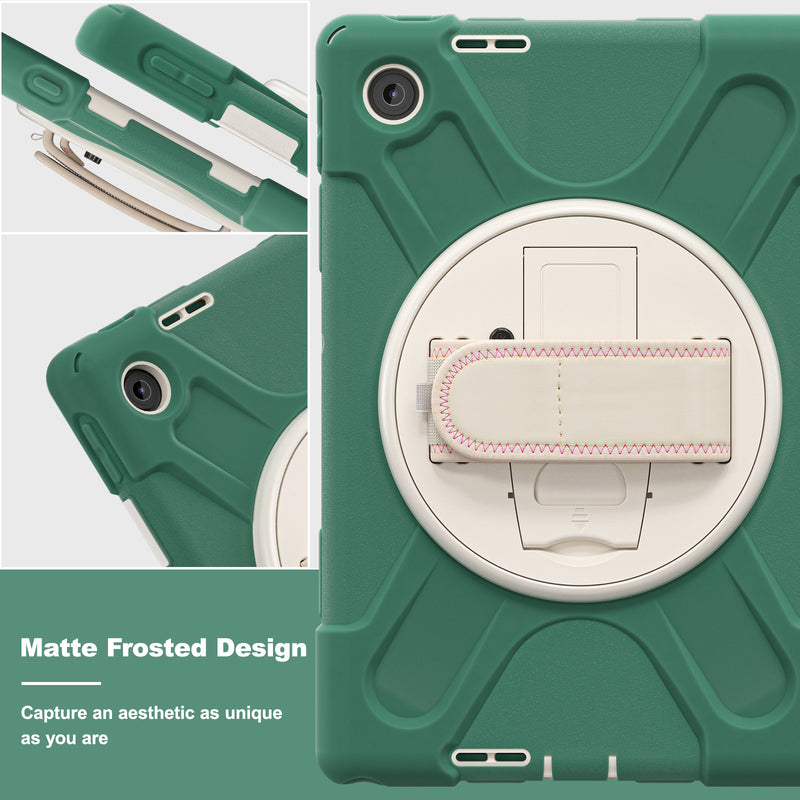 Load image into Gallery viewer, [Built-in Stand] Lenovo Tab 10.1&quot; 2025 (TB311FU/TB311XU) - Kid Shockproof Heavy Duty Series Case With Shoulder Strap
