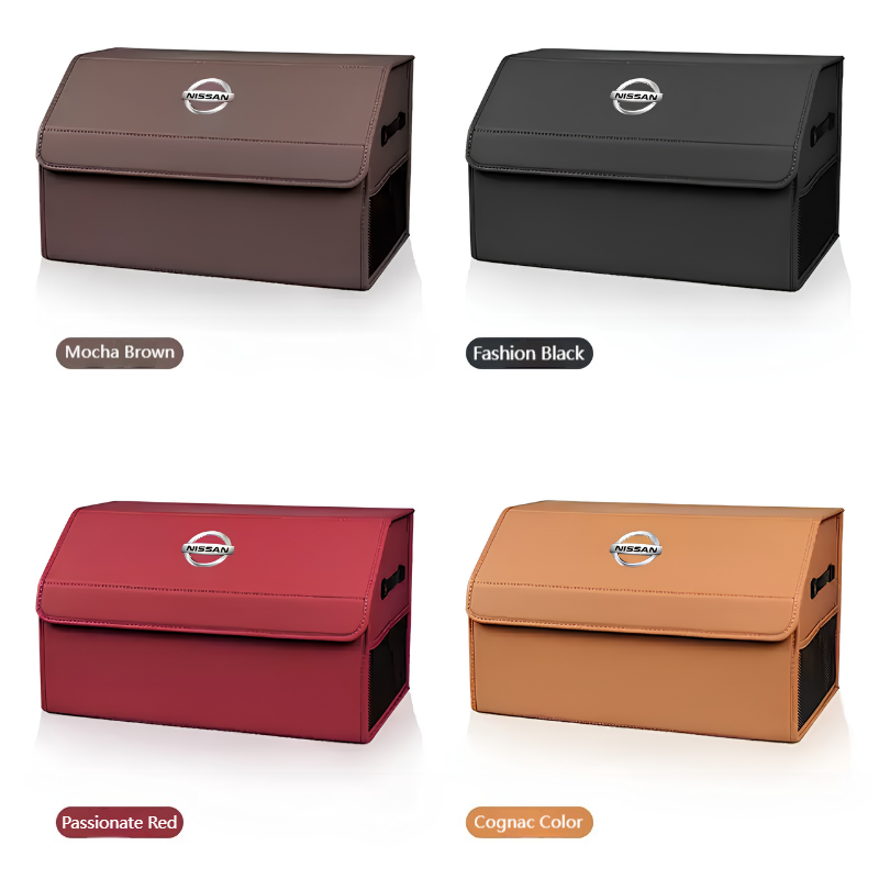 Load image into Gallery viewer, Nissan Microfiber Leather Car Trunk Storage Box for Sylphy, Qashqai, Terra, X-Trail, Patrol, Navara
