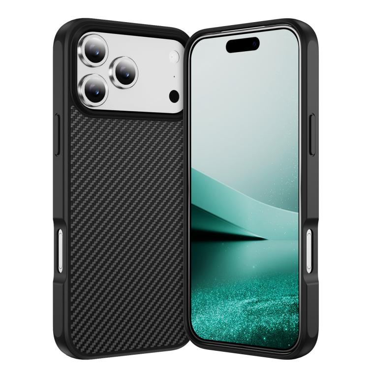 Load image into Gallery viewer, iPhone 17/Air/Pro/Pro Max Kevlar Carbon Fiber Texture Shockproof Heavy Duty Case with Hidden MagSafe Magnetic
