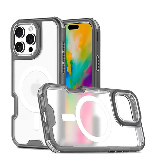 Apple iPhone 15/Plus/Pro/Pro Max Minimalist Colorful Transparent Heavy Duty Series Case