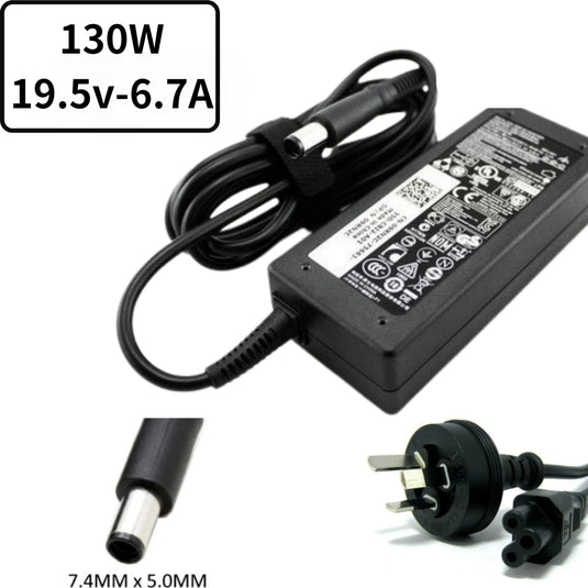 [130W/19.5V-6.7A][7.4*5.0] Dell Alienware Vostro Gaming Workstation Laptop Barrel AC Power Adapter Laptop Wall Charger (AU Plug)