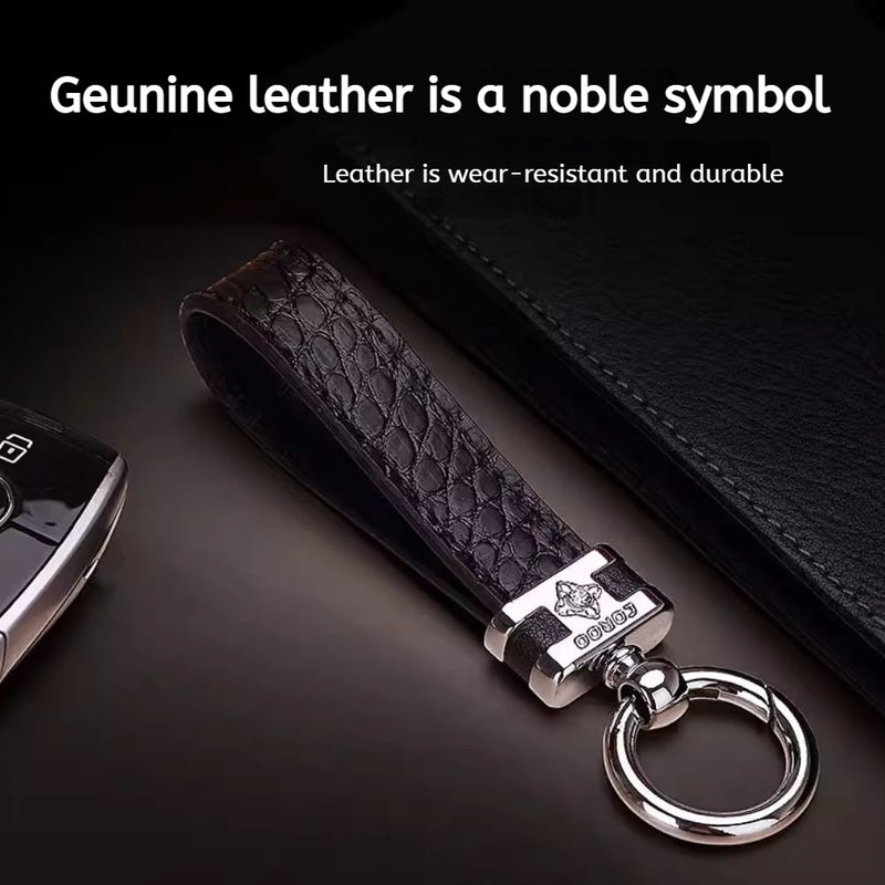 Load image into Gallery viewer, Premium Genuine Leather Keychain Pendant, Refined &amp; Timeless Gift
