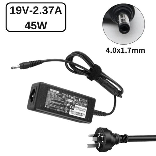 [45W/19V-2.37A][4.0x1.7] Toshiba SATELLITE U920T P000563880 AC Power Adapter Laptop Wall Charger (AU Plug) - Polar Tech Australia