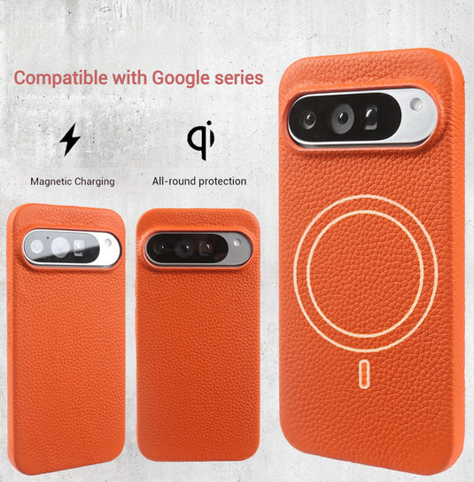 [Magsafe Compatible] Google Pixel 10 / Pro / XL - Premium Cowhide Drop Proof Genuine Leather Series Case