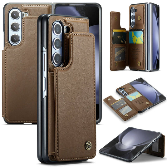 Samsung Galaxy Z Fold 6 (SM-F956) Premium Leather Flip Shockproof Wallet Series Case