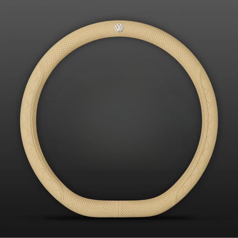 Load image into Gallery viewer, Volkswagen PU Leather Steering Wheel Cover with Heat-Pressed Embossed Texture For Volkswagen Magotan, Passat, ID.4, Lavida, Golf, CC, Teramont, Tiguan L
