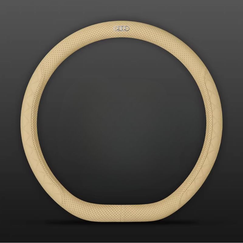 Load image into Gallery viewer, Audi PU Leather Steering Wheel Cover with Heat-Pressed Embossed Texture For A5, A6, A7, A8L, Q2L, Q3, Q4, Q5L, Q7, Q8
