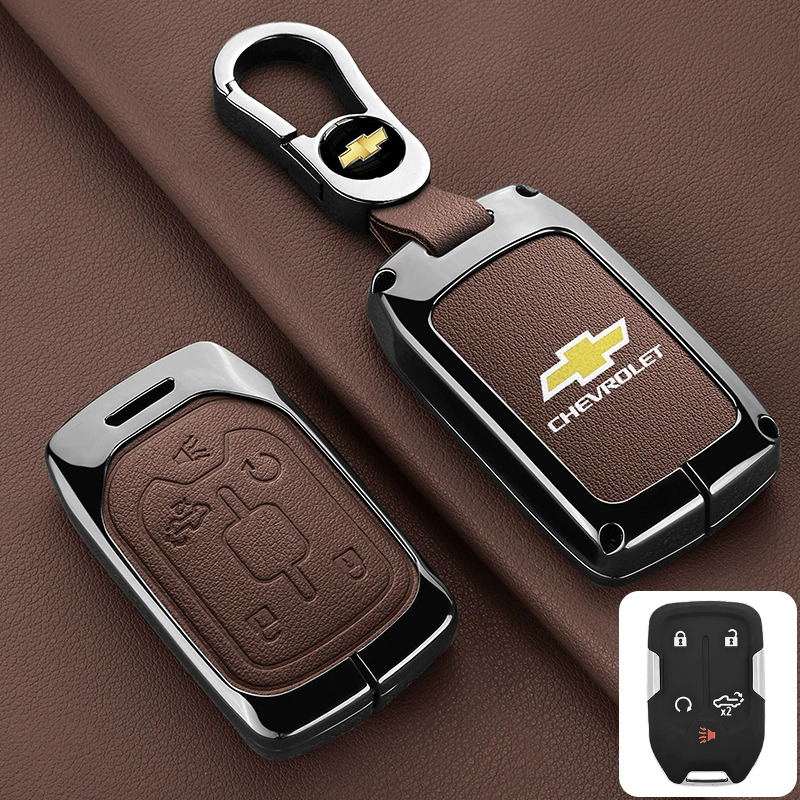 Load image into Gallery viewer, Chevrolet Stylish Zinc Alloy Key Fob Case for Suburban, Tahoe, Silverado, Colorado, Blazer, Equinox, Traverse

