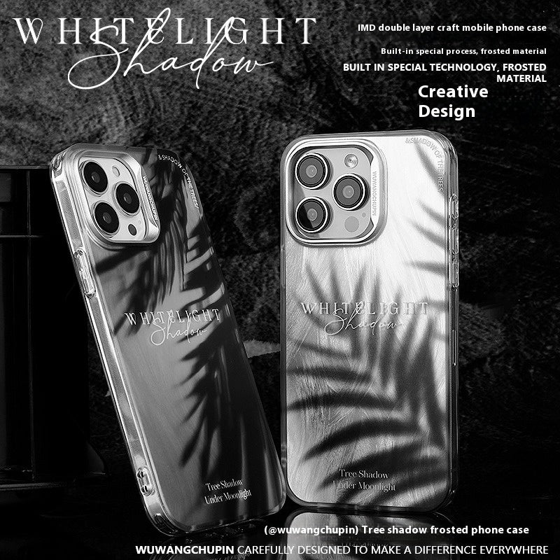 Load image into Gallery viewer, Apple iPhone 12/Pro/Pro Max leaf shadow design style Couple Shockproof Fashion Series Case
