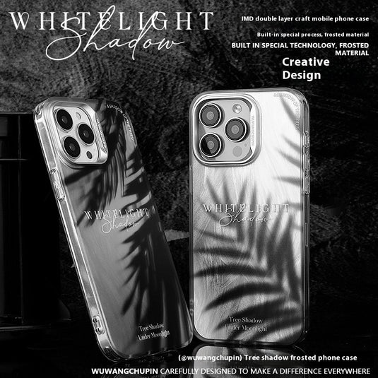 Apple iPhone 12/Pro/Pro Max leaf shadow design style Couple Shockproof Fashion Series Case