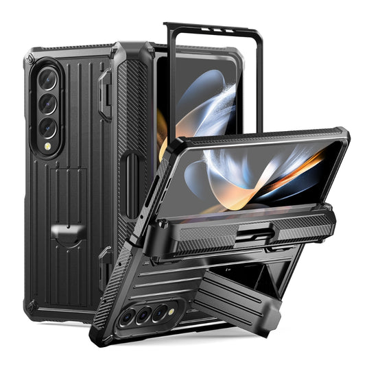 [With Pen Slot] [With Stand] Samsung Galaxy Z Fold 3(SM-F926) - 360° Full Coverage Shockproof Phone Case