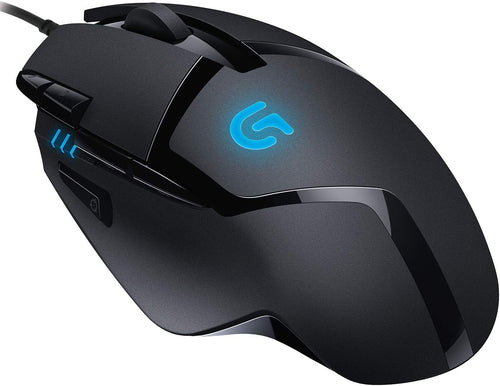 Logitech G402 Hyperion Fury Wired Gaming Mouse, 4,000 DPI, Lightweight, 8 Programmable Buttons, Compatible with PC/Mac - Black