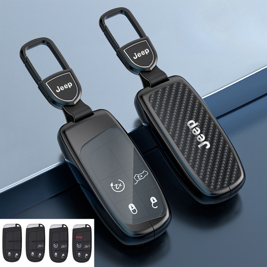 Jeep Carbon Fiber Full Protection Key Fob Case for Grand Cherokee, Cherokee, Renegade, Compass, Commander - i-Station Mobile Phone & Electronic Device Repair and Accessories