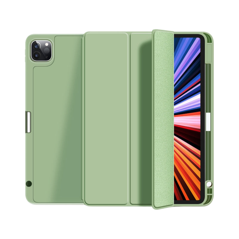 Load image into Gallery viewer, [With Pen Slot] Apple iPad 10.2&quot; 7th/8th/9th (2019/2020/2021) - Soft TPU Smart Sleep Drop Proof Magnet Stand Case
