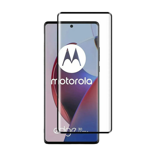 [Full Glue][HD] Motorola Moto Edge 30 Ultra - Full Covered Curved 9H Tempered Glass Screen Protective Protector