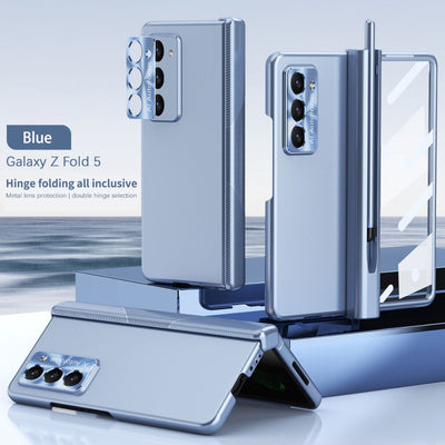 [With Pen Slot] Samsung Galaxy Z Fold 3(SM-F926) - Full Coverage Electroplated Magnetic Hinge Shockproof Protective Case - i-Station Mobile Phone & Electronic Device Repair and Accessories
