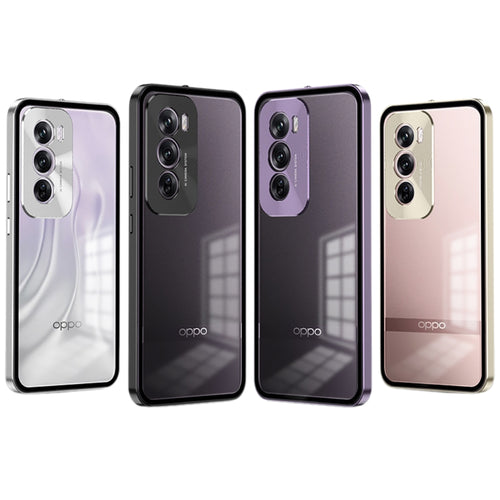 OPPO Reno12/Pro/12 F 4G/5G - Metal Frame Shockproof Frosted Phone Case