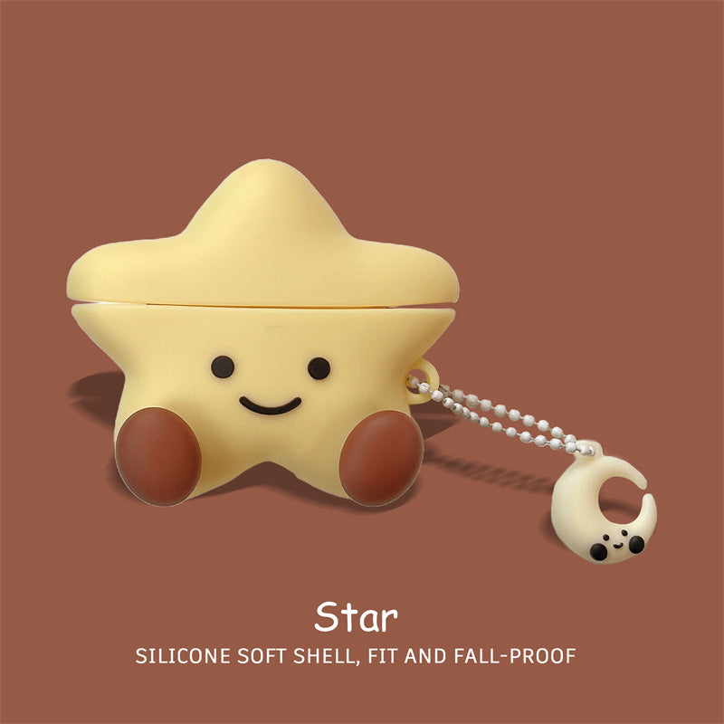 Load image into Gallery viewer, Apple AirPods Pro 1/2 - Protective Silicone Cartoon 3D Star Cute Kawaii Fashion Funny Cover Case
