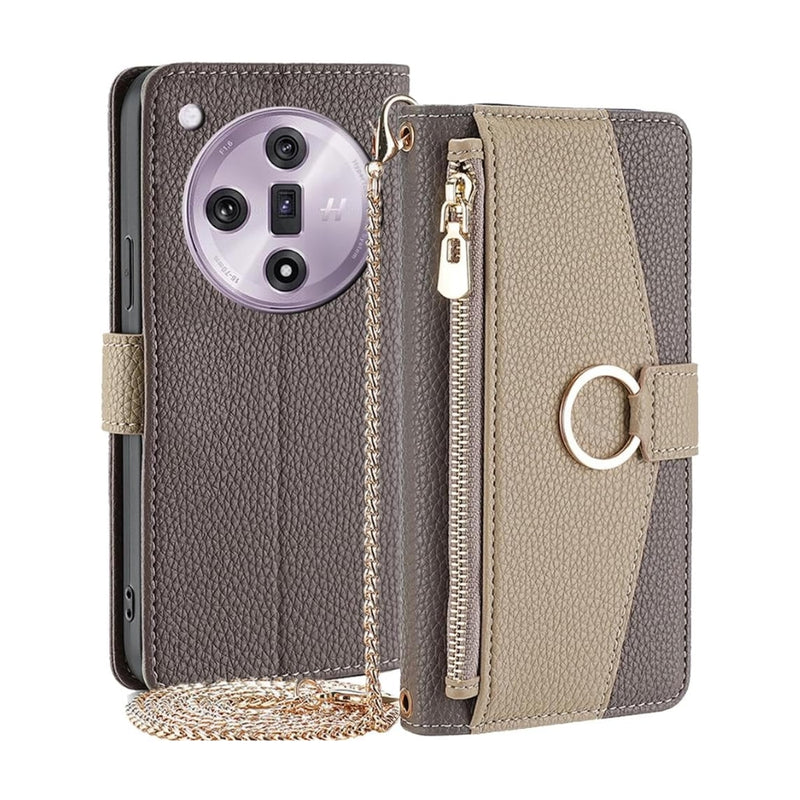 Load image into Gallery viewer, [With Shoulder Strap] OPPO Reno8 5G/Pro - PU leather Crossbody Wallet Style Shockproof Phone Case
